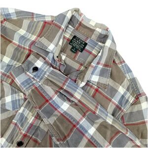 Vintage J Crew Sporting Goods Flannel Shirt Men's Sz Small Multicolor Plaid